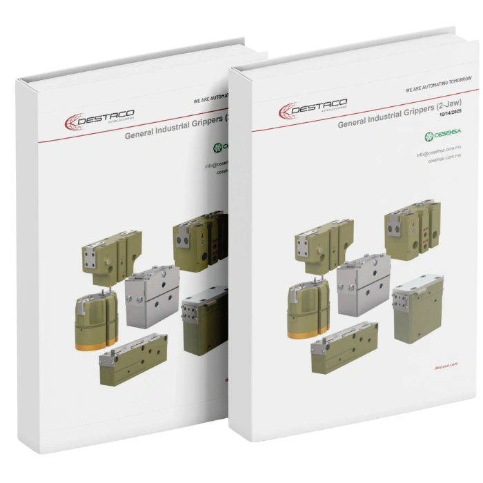 Catálogo de grippers industriales paralelos Robohand