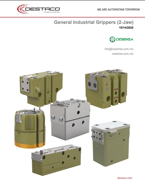 Portada catálogo Grippers Paralelos