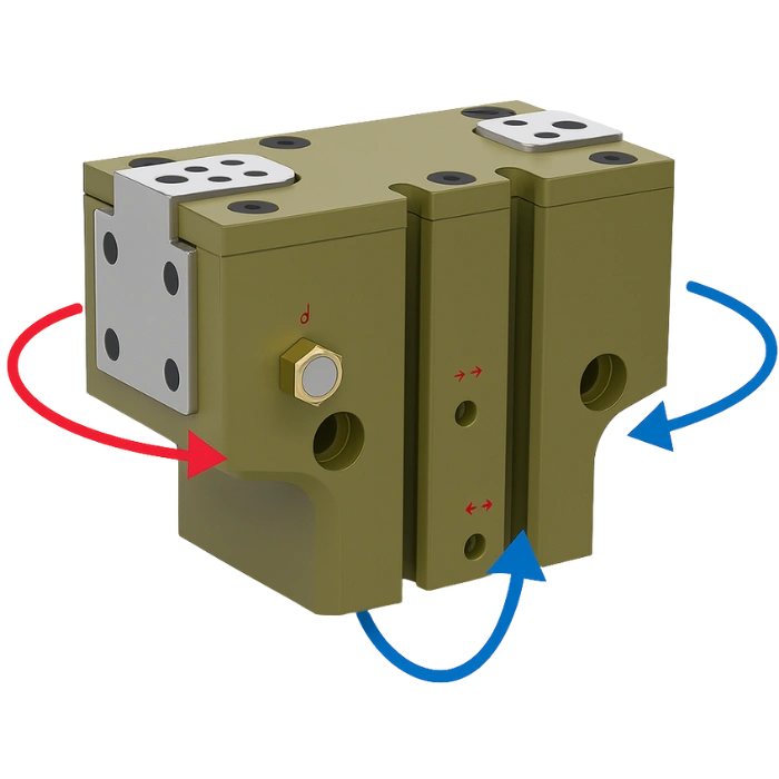 Modelos CAD/3D de grippers paralelos neumáticos Robohand