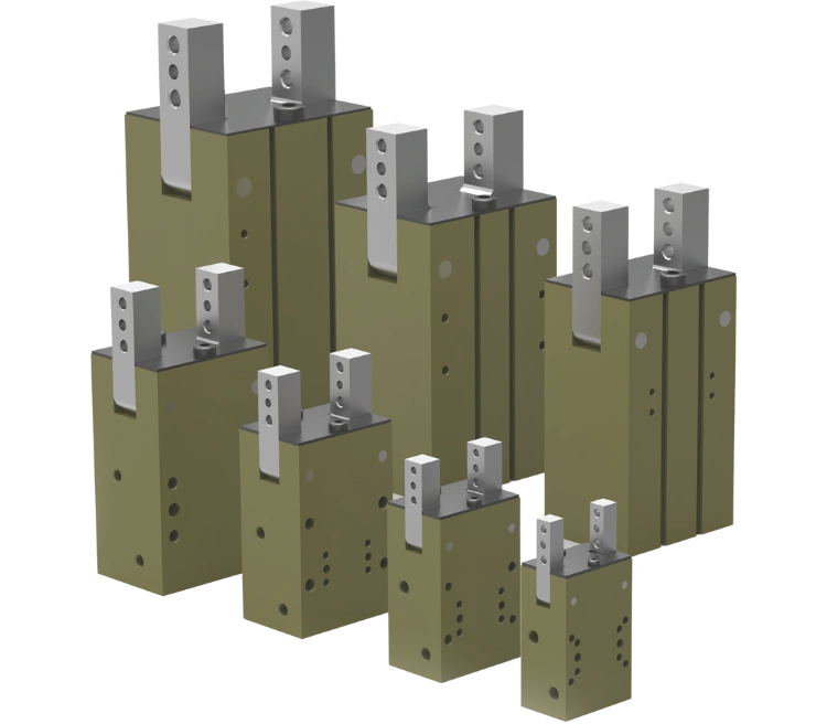 Funcionamiento de Grippers Neumaticos Angulares Robohand