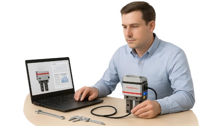 Servicio de actualización de grippers y actuadores robohand