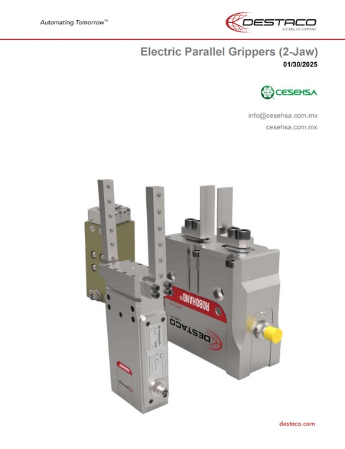 Portada catálogo Grippers Eléctricos