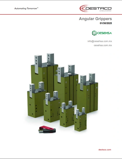 Portada catálogo Grippers Angulares